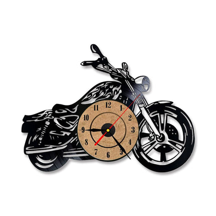 Nástěnné vinylové hodiny pro motorkáře