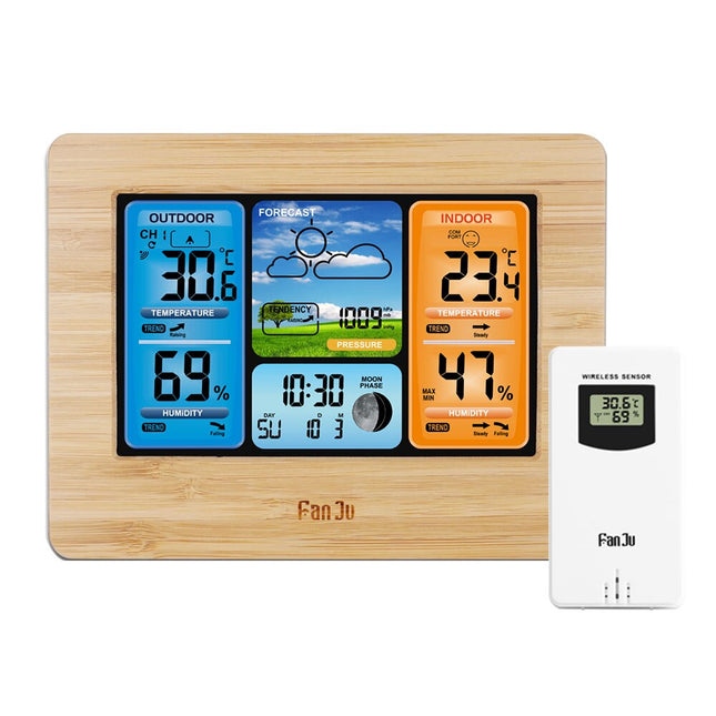 Digitální stolní hodiny s meteostanicí