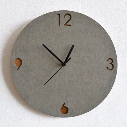 Minimalistické hodiny v imitaci betonu