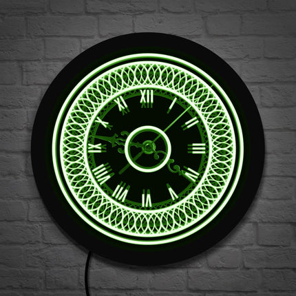 Dekorativní nástěnné LED hodiny vintage styl
