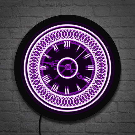 Dekorativní nástěnné LED hodiny vintage styl