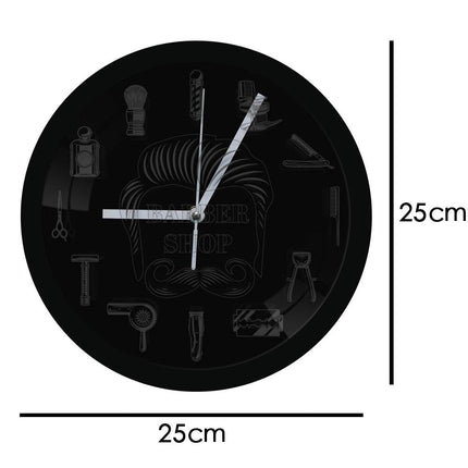 Nástěnné LED hodiny pro holičství