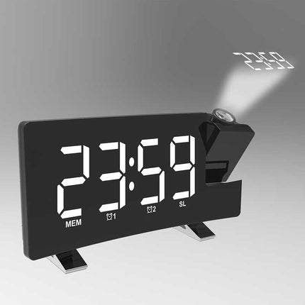 Digitální LED stolní budík s projektorem