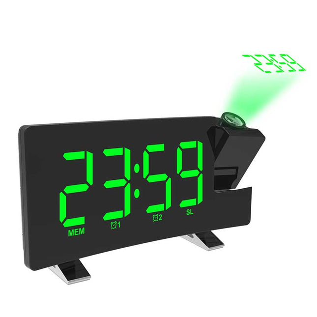 Digitální LED stolní budík s projektorem