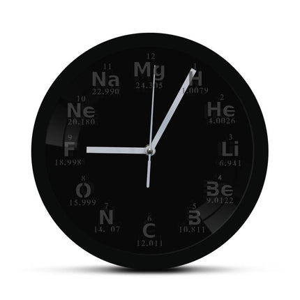 Nástěnné LED hodiny chemické prvky