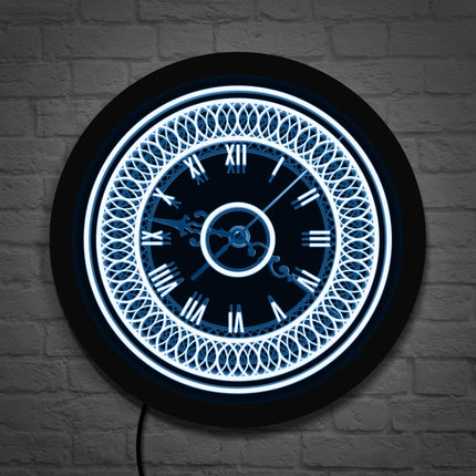 Dekorativní nástěnné LED hodiny vintage styl