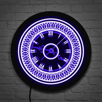 Dekorativní nástěnné LED hodiny vintage styl