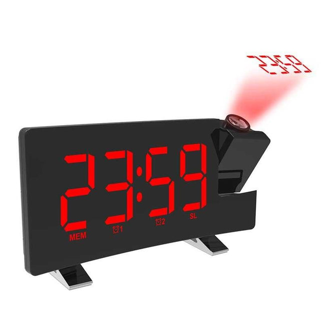 Digitální LED stolní budík s projektorem