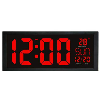 Velké bezdrátové digitální nástěnné hodiny