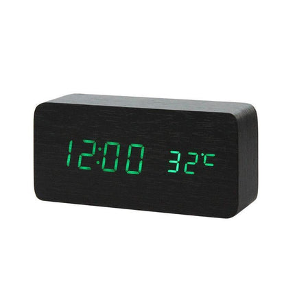 LED digitální budík s teploměrem