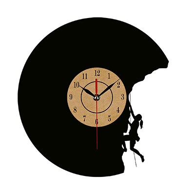 Vinylové hodiny pro horolezce a lezce