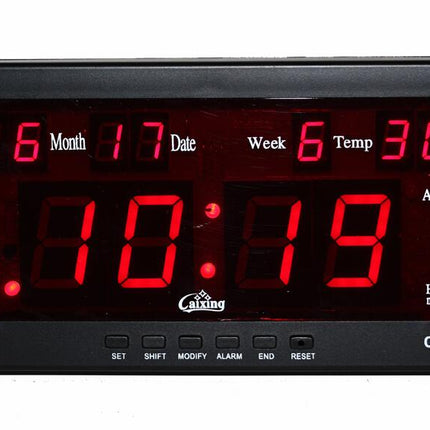 Digitální stolní hodiny s teploměrem a datem