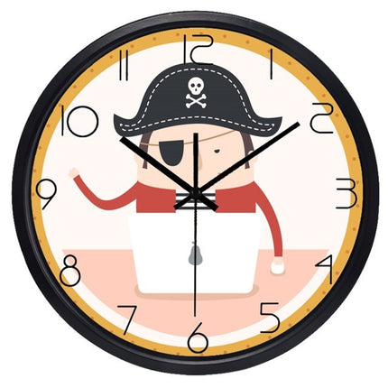 Dětské nástěnné hodiny s mopsem