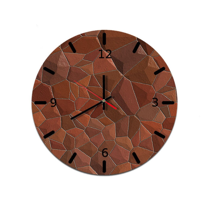 Dřevěné nástěnné hodiny včelí plástev