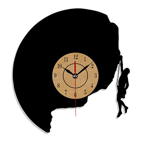 Vinylové hodiny pro horolezce a lezce