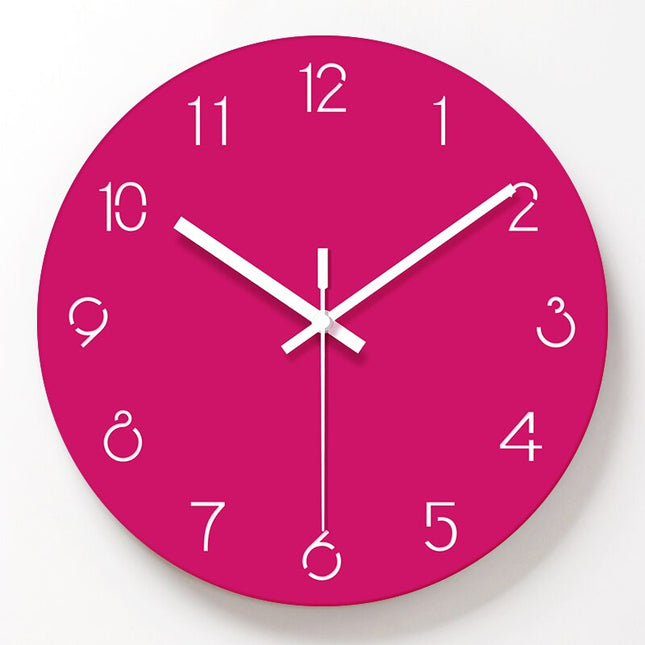 Jednoduché kulaté hodiny do kuchyně