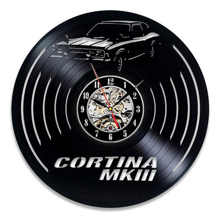 Vinylové hodiny pro fanoušky Ford Mustang