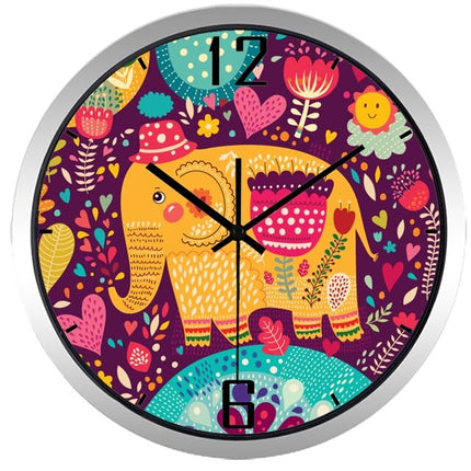 Dětské nástěnné hodiny s mopsem