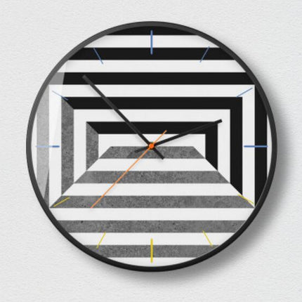 Futuristické hodiny s geometrickým designem