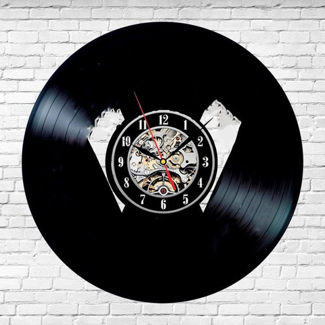 Nástěnné hodiny z vinylu retro auta