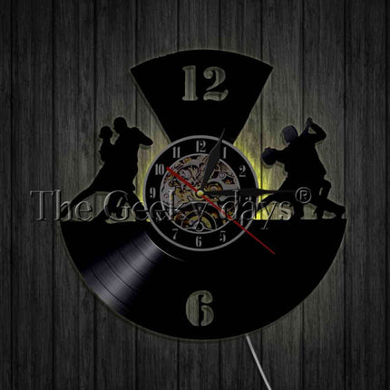 Nástěnné hodiny z vinylu tanec Tango