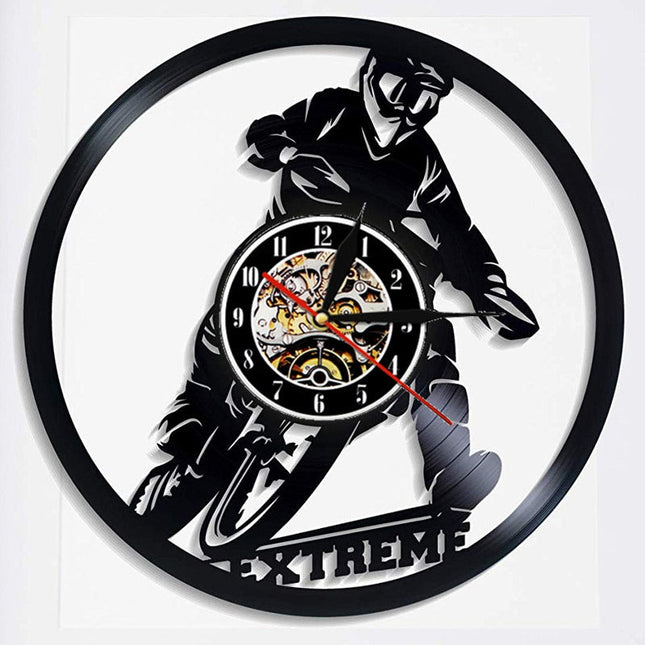 Nástěnné hodiny pro motokrosaře vinyl