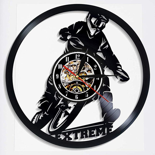 Nástěnné hodiny pro motokrosaře vinyl