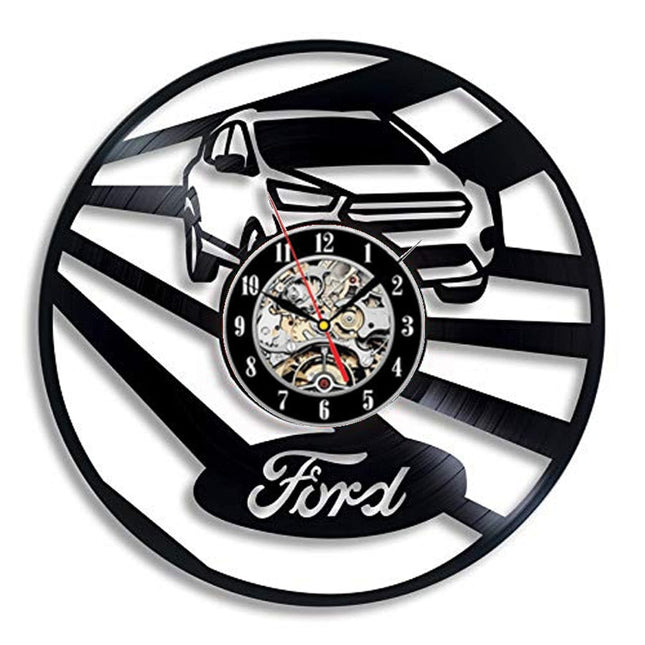 Vinylové hodiny pro fanoušky Ford Mustang