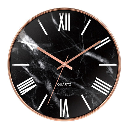 Elegantní hodiny mramor s římskými číslicemi