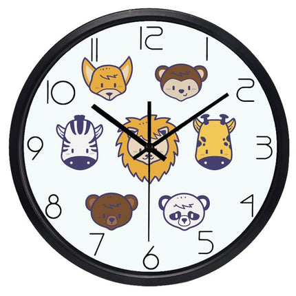 Dětské nástěnné hodiny s mopsem