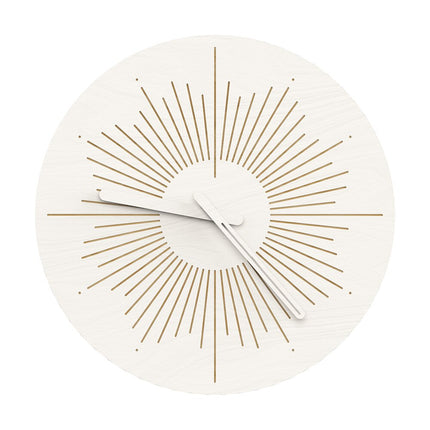 Designové nástěnné hodiny ve tvaru slunce