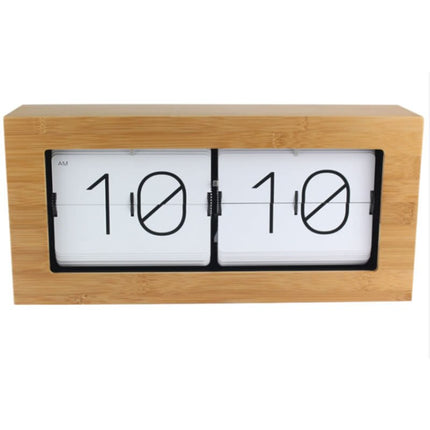 Retro překlápěcí hodiny v dřevěném rámu