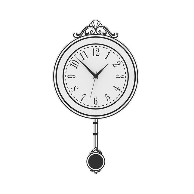 Moderní kyvadlové nástěnné hodiny modré