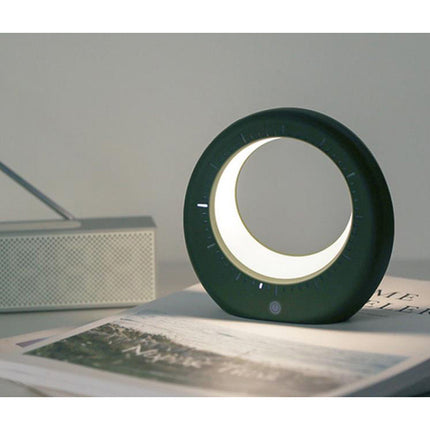 Futuristický budík a noční lampa měsíc