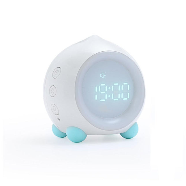 Dětský budík s barevným nočním světlem