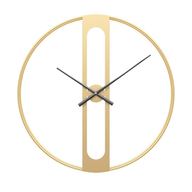 Futuristické minimalistické hodiny zlaté barvy