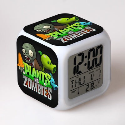 Svítící budík kostka Plants vs Zombies