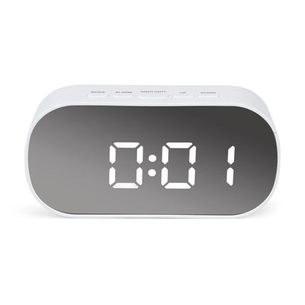 Digitální stolní budík se zrcadlovým displejem