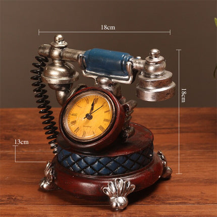 Retro stolní hodiny ve tvaru telefonu