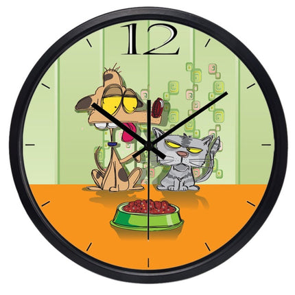 Dětské nástěnné hodiny s mopsem