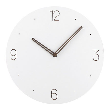 Minimalistické tiché hodiny s dřevěnými ručičkami