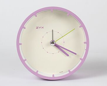 Minimalistické kulaté stolní hodiny bez číslic