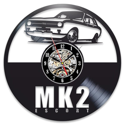 Vinylové hodiny pro fanoušky Ford Mustang