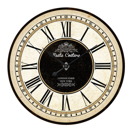 Velké nástěnné hodiny v industriálním stylu