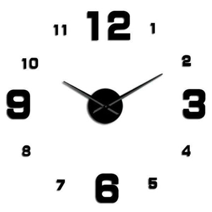 Moderní nalepovací hodiny s velkými číslicemi