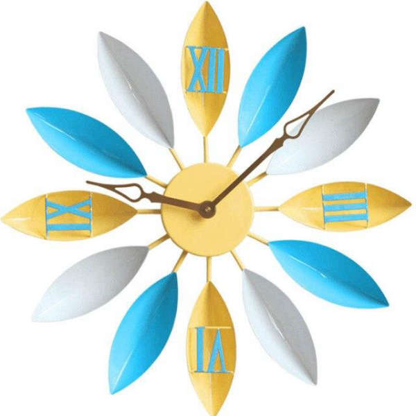 Moderní nástěnné hodiny design květiny