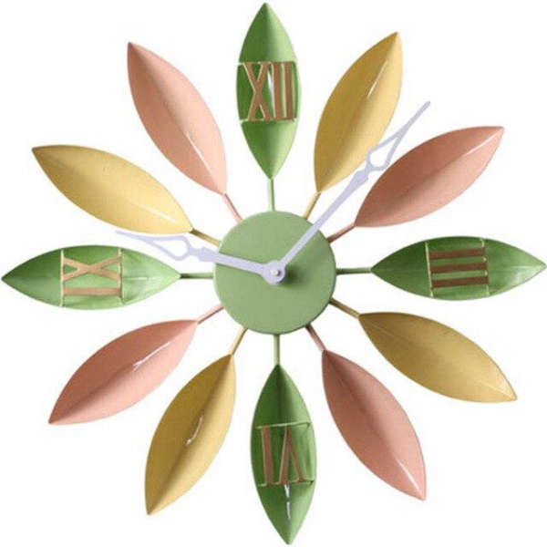 Moderní nástěnné hodiny design květiny