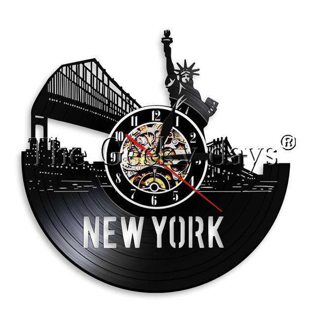 Hodiny vinyl Brooklynský most New York