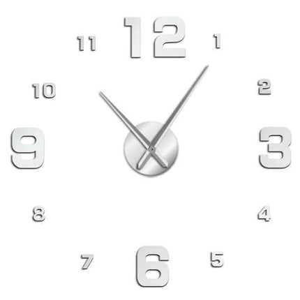 Moderní nalepovací hodiny s velkými číslicemi