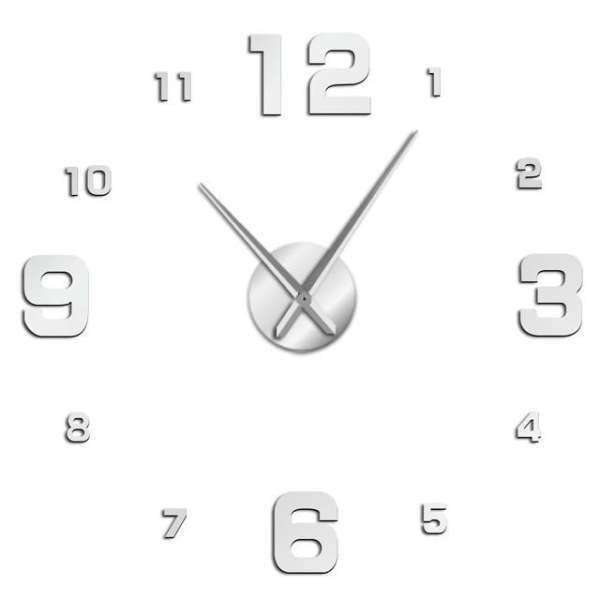 Moderní nalepovací hodiny s velkými číslicemi